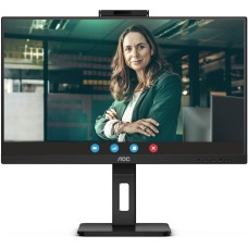 TFT 27" AOC Q27P3CW, QHD, IPS, 75Hz, 2xHDMI, DP, USB-C, RJ-45, USB-hub, webcam, HAS, Pivot, колонки