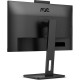 TFT 27" AOC Q27P3CW, QHD, IPS, 75Hz, 2xHDMI, DP, USB-C, RJ-45, USB-hub, webcam, HAS, Pivot, колонки