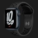 Apple Watch Series 7 41mm Midnight Aluminum Case with Anthracite/Black Nike Sport Band (MKN43)