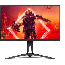 Монітор TFT 27" AOC AG275QZN/EU, QHD, VA, Display HDR400, 240Hz, 0,5 ms, 2хHDMI, 2хDP, USB-hub, HAS, Pivot, чорний з червоним