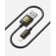 Кабель Luxe Cube USB - Lightning (M/M), 3 А, 1 м, чорний (7775557575211)