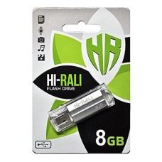 Флеш-накопичувач USB 8GB Hi-Rali Corsair Series Silver (HI-8GBCORSL)