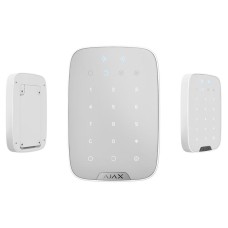 Бездротова сенсорна клавіатура Ajax KeyPad Plus white (26078.83.WH)