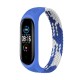 Ремінець BeCover Elastic Nylon Style для Xiaomi Mi Smart Band 5/Mi Smart Band 6 Size S Blue/White (706140)