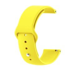 Силіконовий ремінець BeCover для Xiaomi iMi KW66/Mi Watch Color/Haylou LS01/Watch S1 Active Yellow (706361)