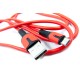 Кабель Dengos USB - micro USB (M/M), 1 м, Red (PLS-M-IND-SOFT-RED)