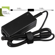 Блок живлення 1StCharger для ноутбука Samsung 12V 40W 3.33A 2.5х0.7мм + каб.живл. (AC1STSA40WB)