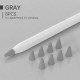 Чохол TPU Goojodoq для наконечника стілус Apple Pencil (1-2 покоління) (8шт) Grey (1005001835985075G)