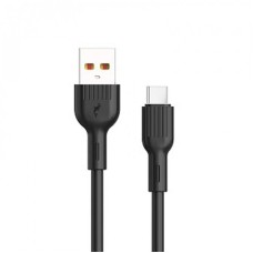 Кабель SkyDolphin S03T USB - USB Type-C (M/M), 1 м, Black (USB-000418)