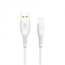 Кабель SkyDolphin S08L USB - Lightning (M/M), 1 м, White (USB-000560)