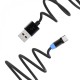 Кабель SkyDolphin S59KIT Magnetic USB - Lightning + microUSB + Type-C 1м, Black (SDUSB-000547)