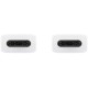 Кабель Samsung USB Type-C - USB Type-C (M/M), 1 м, White (EP-DA705BWRGRU) OEM