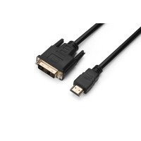 Кабель Prologix Premium HDMI - DVI V 1.3 (M/M), Single Link, 18+1, 0.5 м, Black (PR-HDMI-DVI-P-01-30-05m)