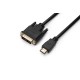 Кабель Prologix Premium HDMI - DVI V 1.3 (M/M), Single Link, 18+1, 0.5 м, Black (PR-HDMI-DVI-P-01-30-05m)