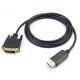 Кабель Prologix DisplayPort - DVI (M/M), 1.8 м, Black (PR-DP-DVI-P-04-30-18m)