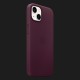 Оригінальний чохол Apple Leather Case with MagSafe для iPhone 13 mini (Dark Cherry) (MM0G3)