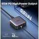 Зарядний пристрій 4xUSB 65W (2хUSB-C+2xUSB-A) Gan CD327 Ugreen