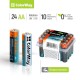 Батарейка ColorWay Alkaline Power AA/LR06 Plactic Box 24шт