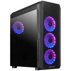 Корпус Chieftec SCORPION 4 GL-04B-OP 4x120mm A-RGB, ATX, без БЖ, Black