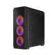 Корпус Chieftec SCORPION 4 GL-04B-OP 4x120mm A-RGB, ATX, без БЖ, Black