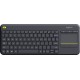 Клавіатура бездротова Logitech K400 Plus Black (920-007145)