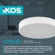 Світильник стельовий з пультом ДК Ikos Colo 52W 2800-6500К IP20 0003-BLG