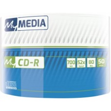 Диски CD-R MyMedia (69206) 700MB 52x Wrap 50шт Full Printable без шпинделя