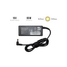 Блок живлення 1StCharger для ноутбука LG 19V 65W 3.42A 6.5x4.4 + каб.живл. (AC1STLG65WA)