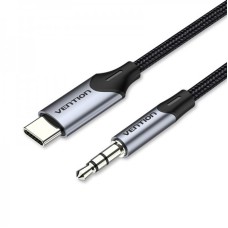 Кабель Vention 3.5 мм - USB Type-C (M/M), 1 м, Black (BGKHF)