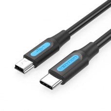 Кабель Vention USB Type-C - mini USB (M/M), 1 м, Black (COWBF)