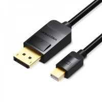 Кабель Vention MiniDisplayPort-DisplayPort, v1.2, 1.5 m, Black (HAABG)