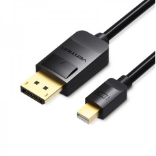 Кабель Vention MiniDisplayPort-DisplayPort, v1.2, 1.5 m, Black (HAABG)