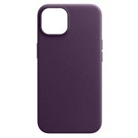 Чохол-накладка Armorstandart Fake Leather для Apple iPhone 14 Dark Cherry (ARM64392)