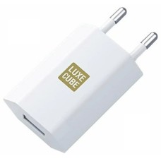 Зарядний пристрій Luxe Cube 1USB 1A White (7775557575181)