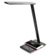 LED лампа настільна Media-Tech MT221K, WIRELESS CHARGING LAMP, 2 кольори світла, 9 рівнів яскравості, сенсорне керування