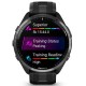 Смарт-годинник Garmin Forerunner 965 Carbon Gray DLC Titanium Bezel with Black Case and Black/Powder Gray Silicone Band (010-02809-80)