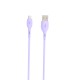 Кабель SkyDolphin S22V Soft Silicone USB - micro USB (M/M), 1 м, Violet (USB-000606)