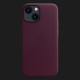 Оригінальний чохол Apple Leather Case with MagSafe для iPhone 13 mini (Dark Cherry) (MM0G3)