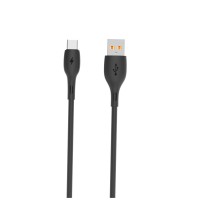 Кабель SkyDolphin S22T Soft Silicone USB - USB Type-C (M/M), 1 м, Black (SDUSB-000604)