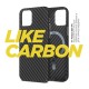 Чохол-накладка Armorstandart LikeCarbon MagCase для Apple iPhone 13 Black (ARM66360)