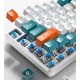 Клавіатура Aula Mechanical F2088 PRO White/Blue, plus 9 Orange keys KRGD blue (6948391234908)