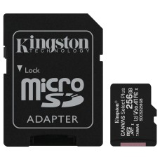 Memory card microSDXC 256GB Kingston Canvas Select Plus SDXC UHS-1 U1 V10 A1 Class 10, Ret