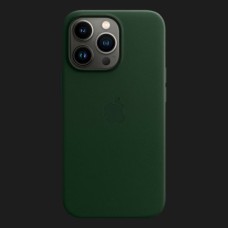 Оригінальний чохол Apple Leather Case with MagSafe для iPhone 13 Pro (Sequoia Green) (MM1G3)