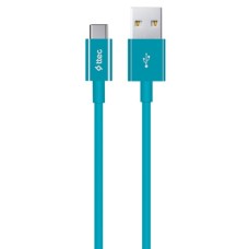 Кабель Ttec USB - USB Type-C (M/M), 1.2 м, Turquoise (2DK12TZ)