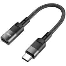 Адаптер Hoco U107 USB Type-C - Lightning (M/F), 0.1 м, Black (U107CLB)