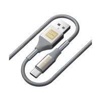 Кабель Luxe Cube Armored USB - USB Type-C, 1 м, сірий (8886668688949)