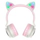 Bluetooth-гарнітура Hoco W27 Cat Ear Grey/Pink (W27GP)