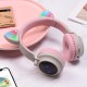 Bluetooth-гарнітура Hoco W27 Cat Ear Grey/Pink (W27GP)