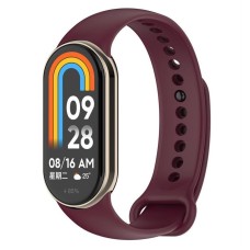 Силіконовий ремінець BeCover для Xiaomi Mi Smart Band 8 Burgundy Red (709378)