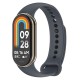 Силіконовий ремінець BeCover для Xiaomi Mi Smart Band 8 Gray (709388)